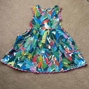 Mini Boden Jungle-print Dress, 5-6Y